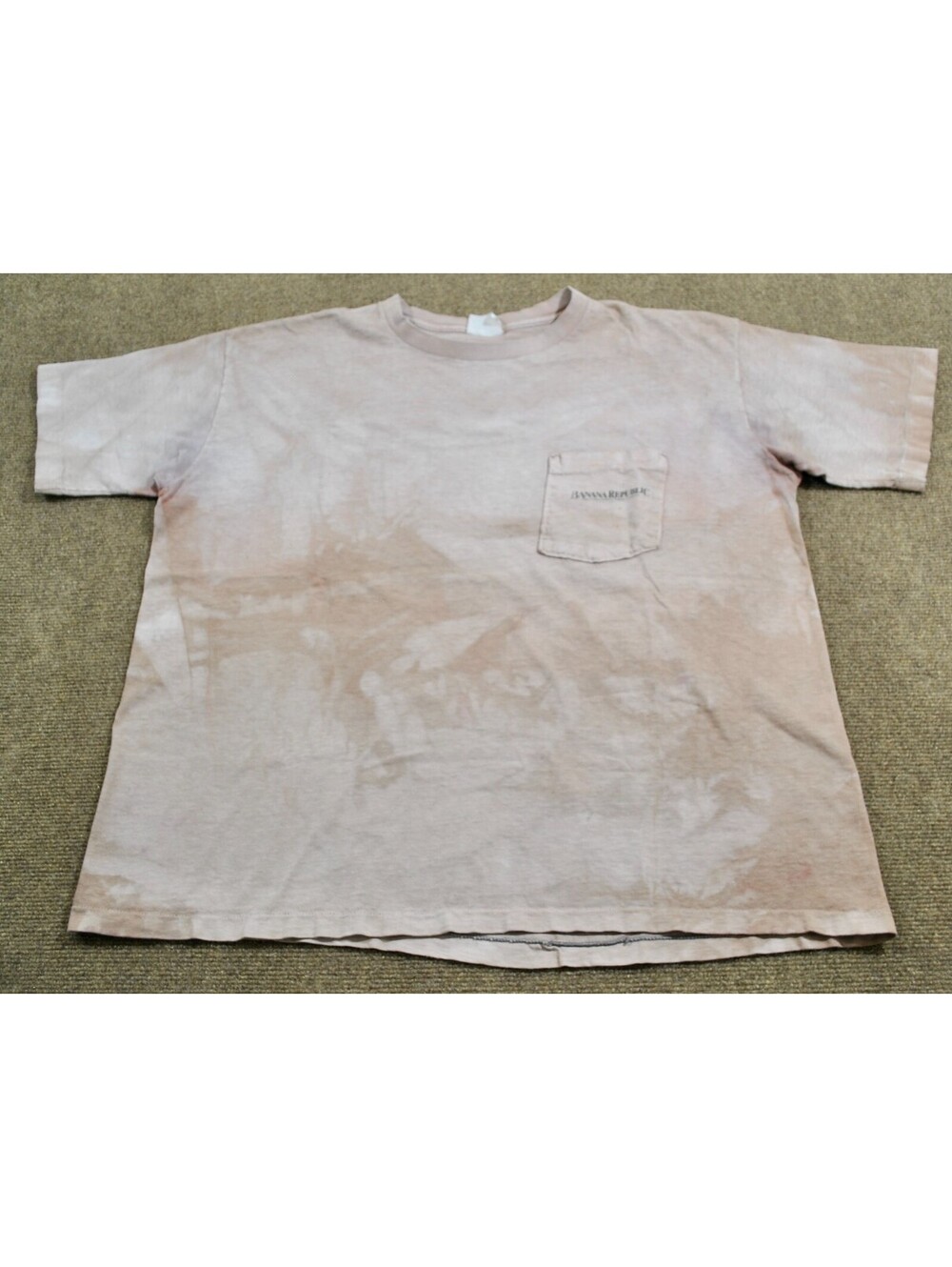 Banana Republic 90s Outdoors Vintage Map Lizard Dye Pattern Shirt Size Large